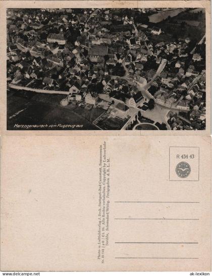 Ansichtskarte Herzogenaurach Luftbild 1934