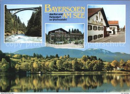 Bayersoien Bad Luftkurort Moorbadeort Feriendorf Paffenwinkel Kurhaus See Brueck