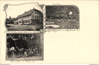 CPA Bad Rodach Oberfranken Bayern, Gasthof zum Schwan, Felsenkeller, Jägersruh