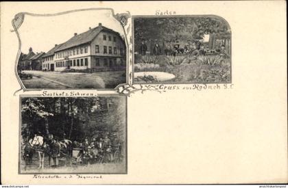 CPA Bad Rodach Oberfranken Bayern, Gasthof zum Schwan, Felsenkeller, Jägersruh