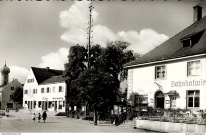 CPA Gröbenzell Oberbayern, Kirchenstraße, Bahnhofwirtschaft