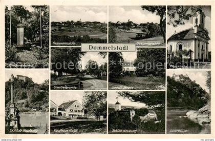 Dommelstadl Neuburg Inn Gesamtansicht Kriegerdenkmal Schloss Neuburg Kaufhaus In