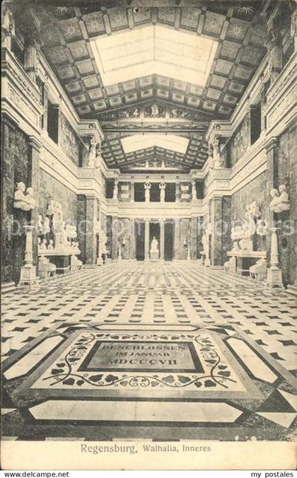 Donaustauf Walhalla Gedenkstaette Inneres Buesten Statuen