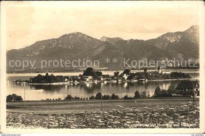 Frauenchiemsee mit Hochfelln und Hochgern Chiemgauer Alpen