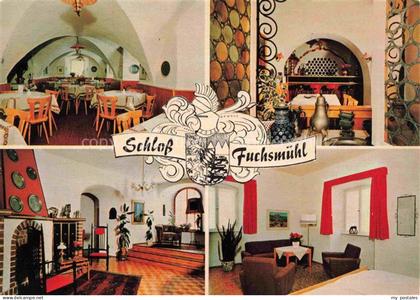 Fuchsmuehl Steinwald Oberpfalz Tirschenreuth Bayern Schloss Fuchsmuehl Gastraeum