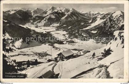 Hochgernhaus Panorama Chiemgauer Alpen Wintersportplatz
