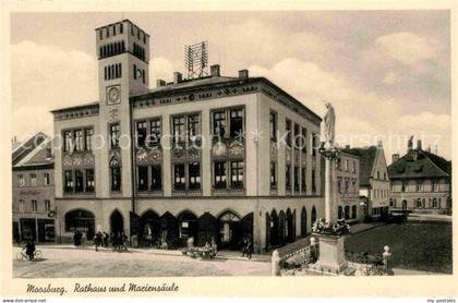 Moosburg Isar Rathaus Mariensaeule