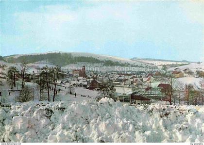 Oberweissenbrunn Rhoen Winterpanorama Naturpark Rhoen