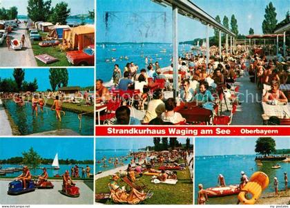 Waging See Strandkurhaus Waging Kurhaus Terrasse Campingplatz Kneippanlage Mini