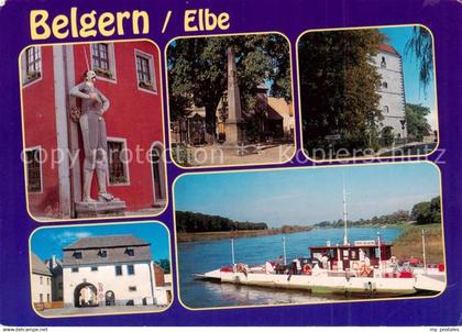 Belgern Elbe Roland Postmeilensaeule Stadttor Faehre