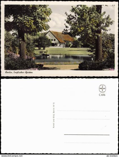 Ansichtskarte Berlin Englischer Garten, Haus - Colorfotokarte 1954