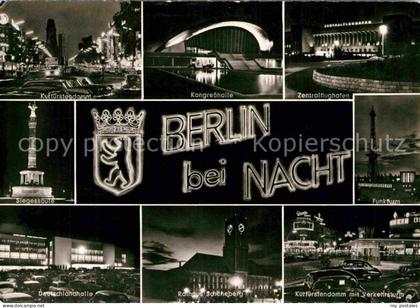 BERLIN  CITY Kurfuerstendamm Kongresshalle Deutschlandhalle Rathaus Schoeneberg