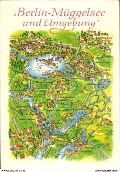 CPA Berlin Köpenick, Müggelsee mit Umgebung