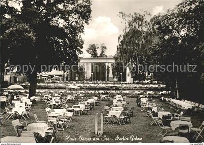 Gatow Berlin Haus Carow am See Gartenrestaurant