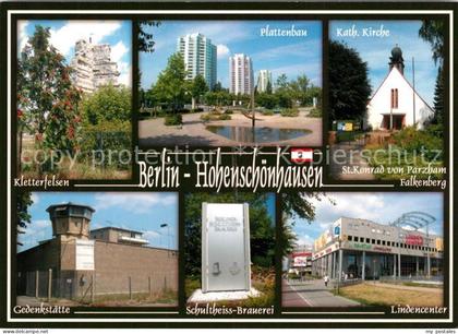 Hohenschoenhausen Kletterfelsen Plattenbau Kath Kirche St Konrad von Parzham Fal
