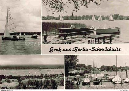 Schmoeckwitz TREPTOW-KoePENICK BERLIN Segelboote Zeuthener See Seddinsee Schiffs