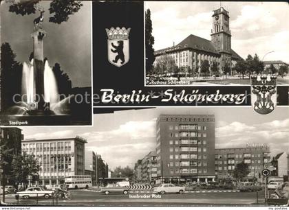 Schoeneberg Berlin Stadtpark Fontaene Rathaus Innsbrucker Platz