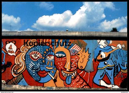ÄLTERE POSTKARTE BERLINER MAUER 1985 THE WALL LE MUR BERLIN Art Ansichtskarte AK cpa postcard