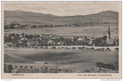 AK Ortsansicht Hörnitz Blick nach Bertsdorf mit Breiteberg bei Zittau Hainewalde Oderwitz Olbersdorf Jonsdorf