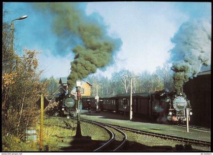 Ansichtskarte Bertsdorf-Hörnitz Bahnhof Dampflokomotive 991749 SB Zittau 2000