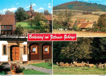 Bertsdorf-Hoernitz Kirche Breitenberg Sandsteintuerstock Wildgehege Zittauer Geb