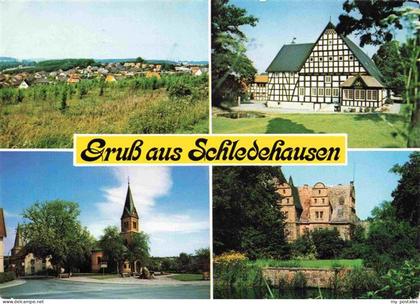 Schledehausen Bissendorf Osnabrueck Panorama Fachwerkhaus Kirche Schloss