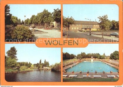 Wolfen Bitterfeld  Freibad Bahnhof Leipziger-Strasse Fuhneaue