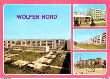 Wolfen Bitterfeld  Neubauviertel Nord Strasse der Jugend Spielplatz