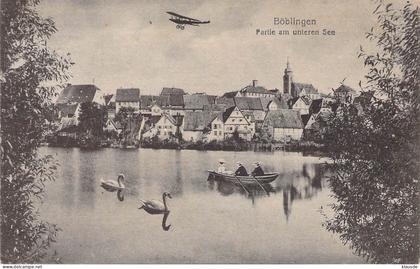 Böblingen - Partie am unteren See Feldpost 1918