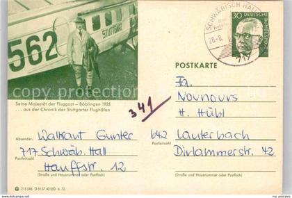 Boeblingen Chronik Stuttgarter Flughaefen Seine Majestaet Fluggast 1925 Bestellu