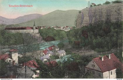 Schloss und Schäferwand Tetschen-Bodenbach Böhmen Postkarte AK