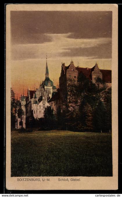AK Boitzenburg U.-M., Schloss, Giebel