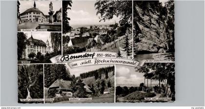 Bonndorf Schwarzwald Bonndorf Rathaus Brunnen Schloss Gasthaus Sommerau Wutachsc