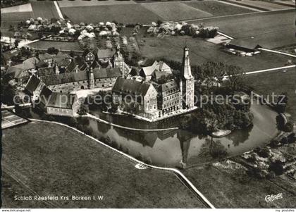 Borken Westfalen Schloss Raesfed Gaststaette Luftaufnahme