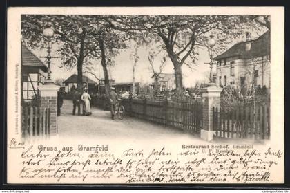 AK Hamburg-Bramfeld, Restaurant Seehof von C. F. Bessler