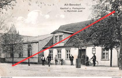 AK Alt Bensdorf Altbensdorf Gasthof Post a Neubensdorf Kirchmöser Plaue Schlagenthin Premnitz Genthin Brandenburg Havel
