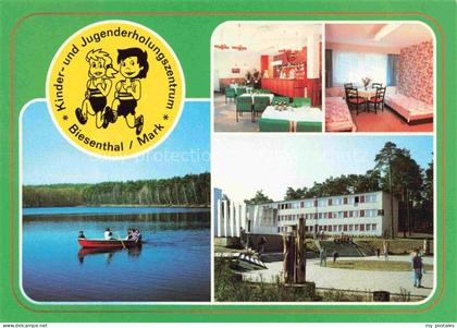 Biesenthal -Bernau Brandenburg Kinder-Jugenderholungszentrum See Ruderboot Speis
