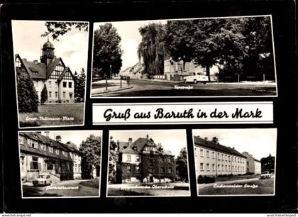 CPA Baruth in der Mark, Ernst-Thälmann-Platz, Torstraße, Parkrestaurant, Technische Oberschule, Lu