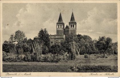 CPA Baruth in der Mark, Kirche und Schule