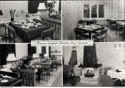 CPA Gramzow in der Uckermark, Konsum-Gaststätte Deutsches Haus, Gastraum