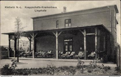 CPA Klettwitz Schipkau in der Niederlausitz, Knappschafts Krankenhaus, Liegehalle