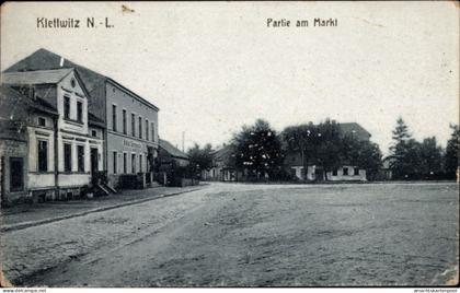 CPA Klettwitz Schipkau in der Niederlausitz, Partie am Markt