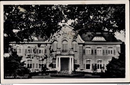 CPA Laaske Putlitz in der Prignitz, Blick auf das Herrenhaus