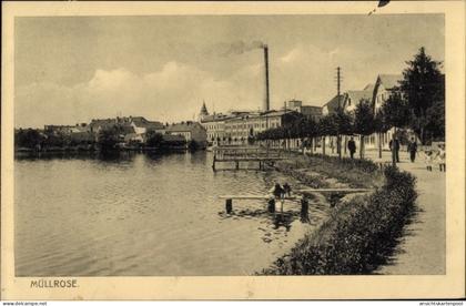 CPA Müllrose in Brandenburg, Teilansicht der Stadt