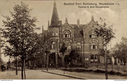 CPA Neuwelzow Welzow in der Lausitz, Gasthof Emil Rathsburg