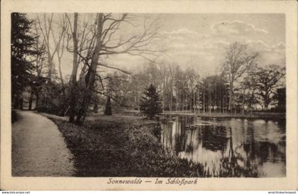 CPA Sonnewalde in der Niederlausitz, Schlosspark