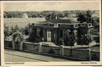 CPA Stahnsdorf in Brandenburg, Kolonie Sans-souci, Steinweg