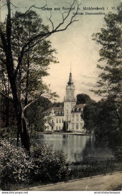 CPA Summt Mühlenbeck Mühlenbecker Land, Schloss Dammsmühle