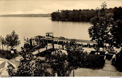 CPA Wildau am Werbellinsee Schorfheide Brandenburg, Café Wildau, Schiffsanlegestelle