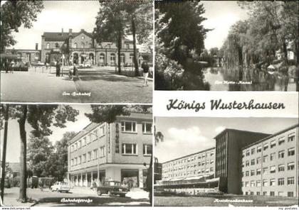Koenigs-Wusterhausen Koenigs Wusterhausen Bahnhof Kanal Krankenhaus x 1983